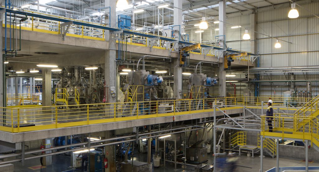 Procesinstallatie van J-Tec Material Handling