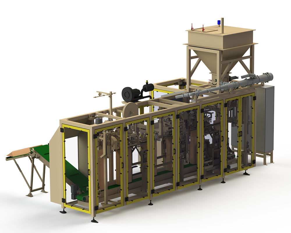 Een Arodo zakkenvulmachine