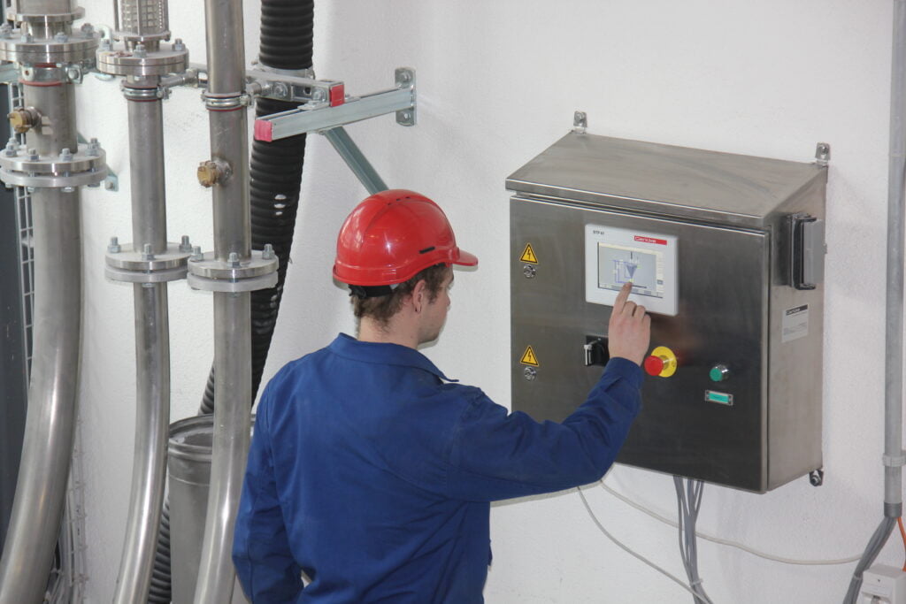 Besturingskast van het Gericke ontmengingsvrij pneumatisch transportsysteem