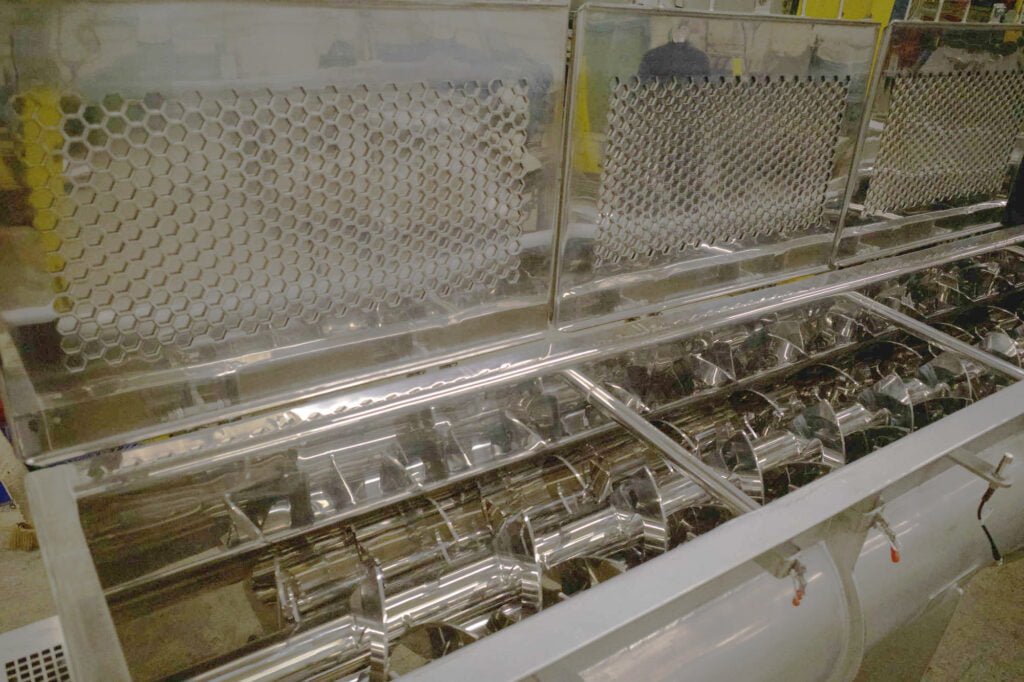 Gespiegelpolijste schroeftransporteur