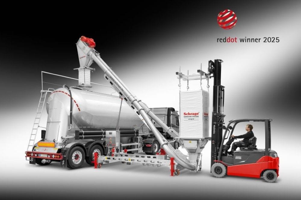 schrage mobiele schijventransporteur