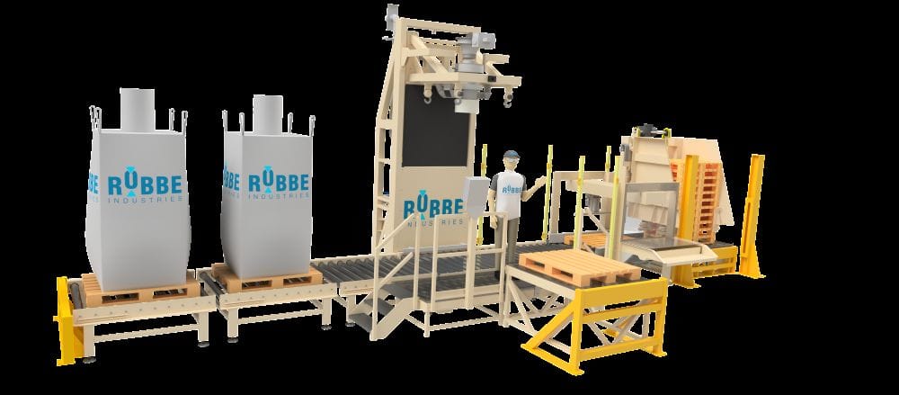 Big Bag-vullijn van Robbe Industries bij Bruins Veem voor efficiënt bulkafvullen